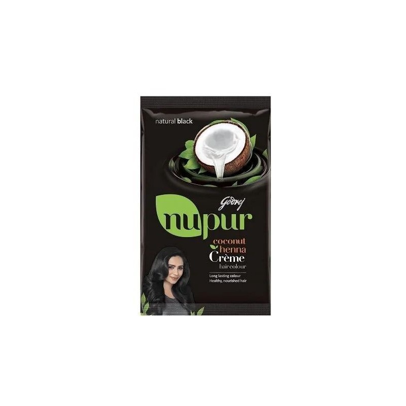 Buy Godrej Hair Color  Nupur Coco Henna Creme Natural Brown 20ml Packet  Online at Low Prices in India  Amazonin