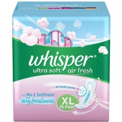 WHISPER ULTRA SOFT XL 15 PADS