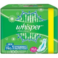WHISPERS ULTRA CLEAN XL+60PADS