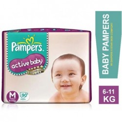 P & G PAMPERS ACTIVE BABY M90