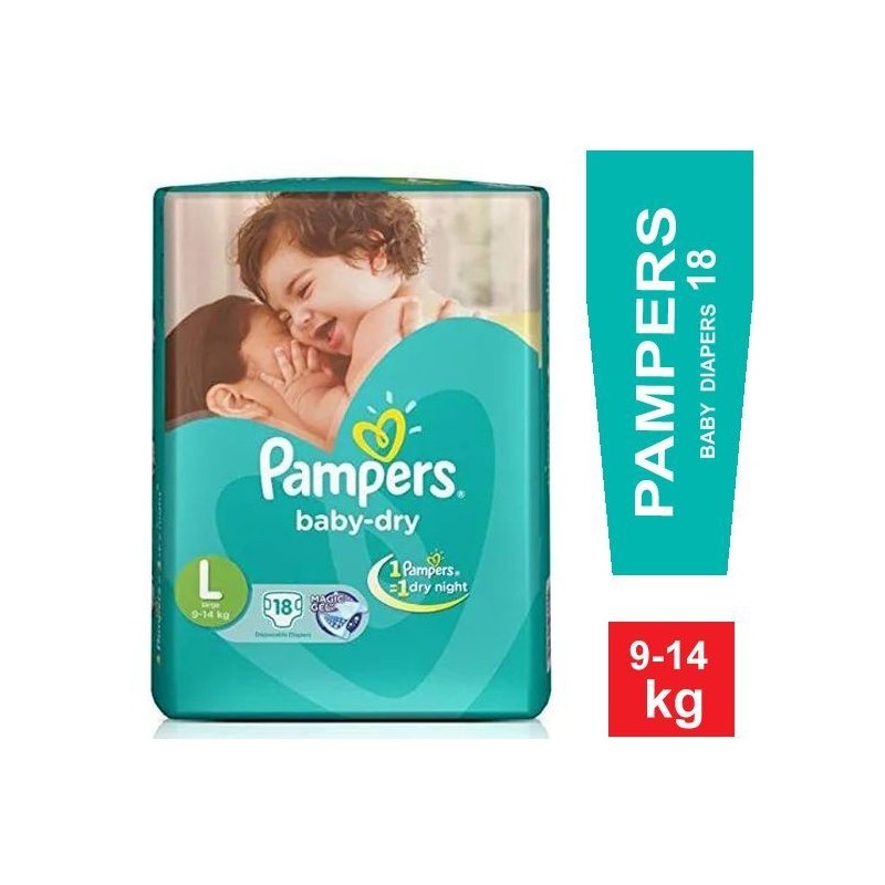 Buy Pampers Baby Dry Pants Diapers Monthly Mega Box, Large, 128 Count &  Pampers Active Baby Diapers, Large, 50 Count Online at Low Prices in India  - Amazon.in