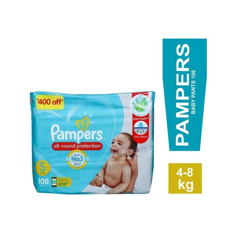 Buy Pampers All Round Protection Pants Small Size - 52 Pieces Online at  Best Prices in India - JioMart.