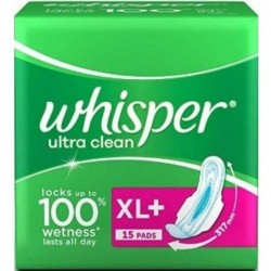 WHISPER ULTRA CLEAN XL+15PADS